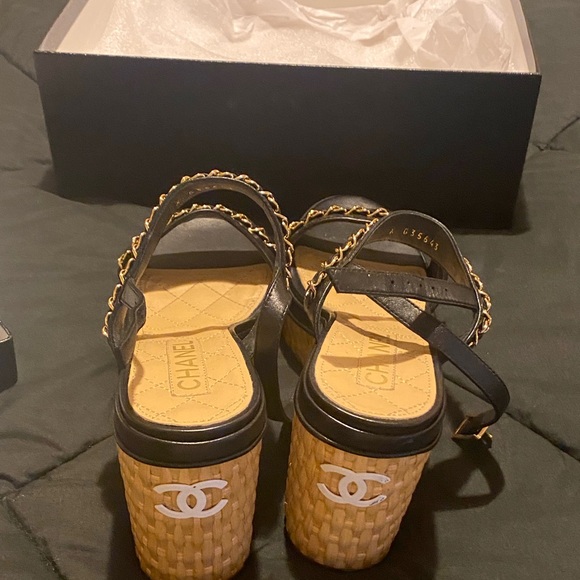 Authentic Chanel Wedges - Picture 3 of 5